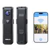 BOBLOV C18 128G WiFi Body Camera: One-Touch Recording and Small OLED Screen for User Friendly, 4Hours Recording, 1080P Wearable Cam with 1/4" Tripod Thread for Biking, Security, Personal Use view 1
