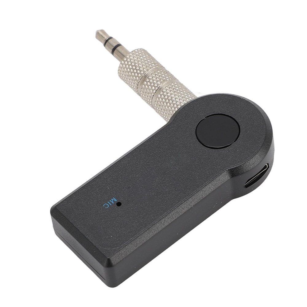 GOWENIC Bluetooth Receiver for Car, Noise Cancelling 3.5mm AUX Bluetooth Car Adapter, Audio Receiver for Home Stereo, Portable 3.5mm Aux Car Adapter, Handsfree Calls (2pcs)