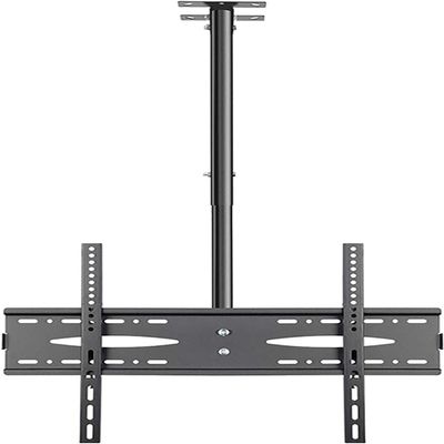 Ceiling TV Mount Bracket for 45 60 Inch Flat Panel TVs Height Adjustable Tilt Swivel 680x450mm Black TV Mount Stand (1m)