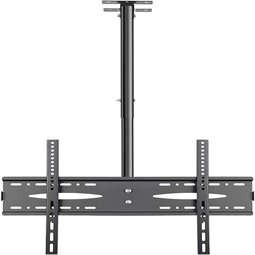 Ceiling TV Mount Bracket for 45 60 Inch Flat Panel TVs Height Adjustable Tilt Swivel 680x450mm Black TV Mount Stand (1m)