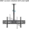 Ceiling TV Mount Bracket for 45 60 Inch Flat Panel TVs Height Adjustable Tilt Swivel 680x450mm Black TV Mount Stand (1m) view 4
