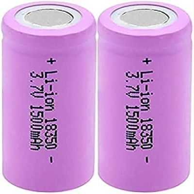 3.7V 1500Mah 18350 Li-ion Rechargeable 10A Continuous Discharge Power Supply for Headlight Camera to