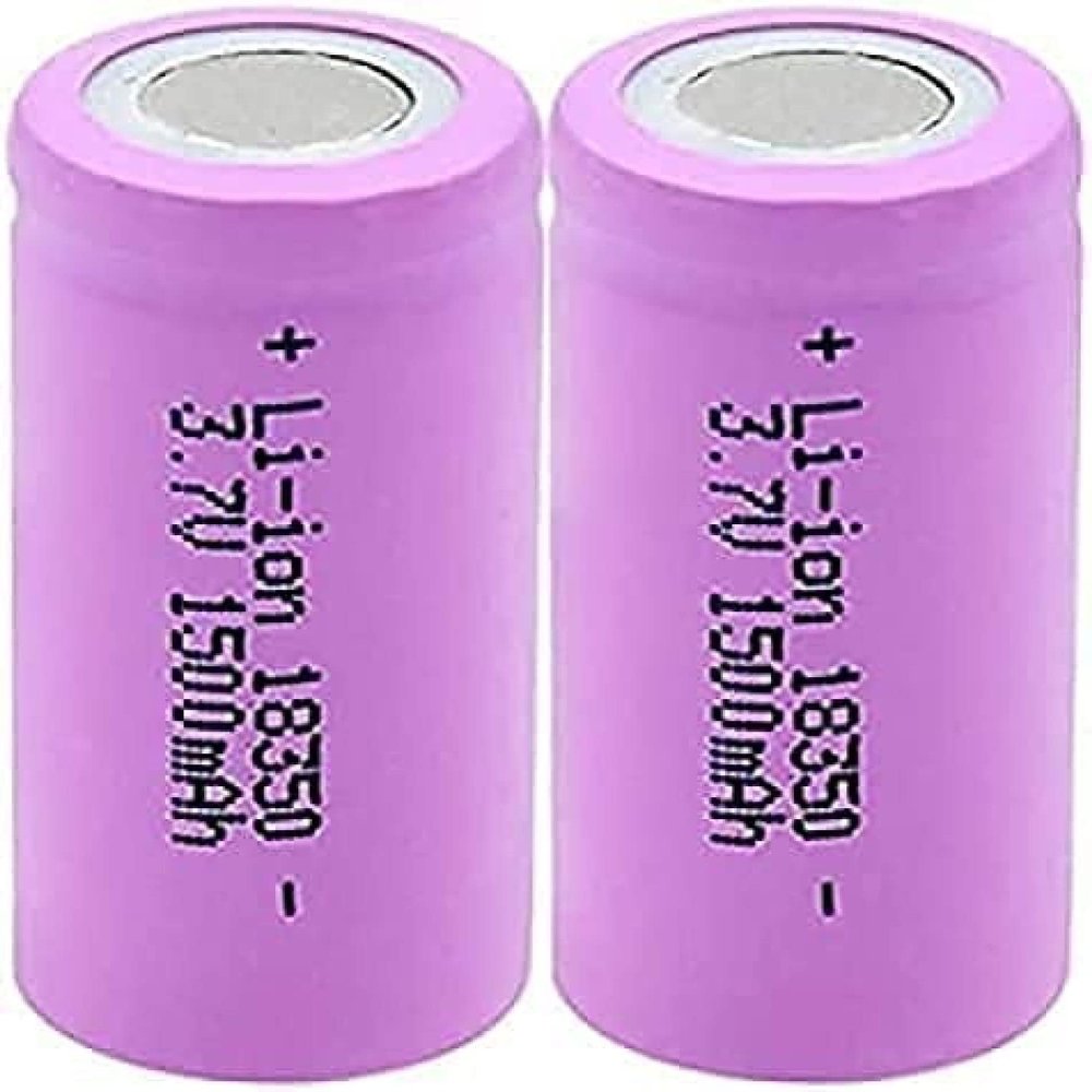 3.7V 1500Mah 18350 Li-ion Rechargeable 10A Continuous Discharge Power Supply for Headlight Camera to