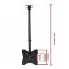 Adjustable Ceiling TV Mount Bracket - Tilt and Swivel TV Ceiling Mount, Fits Most 14"-32" LCD Flat Screen TVs, 30 Flip Down, Ceiling Mountable view 2