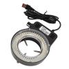 USB Powered High Brightness Microscope Lamp LED Ring Light Source for Lathes Cameras Binoculars Lab Stereo Microscopes 144 LED Ring Microscope Light Adjustable view 1
