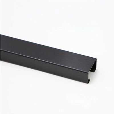 Decorative Cable Hider Stainless Steel Metal Cable Cover, Lamp Cable Cover,Cable Management Self Glues Antique Wire Hider, Cable Management Channel for Wall Floor, Cable Cover(Brushed Black,1.6x0.8in)