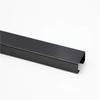 Decorative Cable Hider Stainless Steel Metal Cable Cover, Lamp Cable Cover,Cable Management Self Glues Antique Wire Hider, Cable Management Channel for Wall Floor, Cable Cover(Brushed Black,1.6x0.8in) view 1