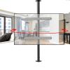 32-75 Inch TV Bracket - TV 360 Degree Rotating Frame Floor Stand Partition Wall Rotating Rack Rotating TV Cabinet Rotating Base, Adjustable Tilt Swivel TV Ceiling Mount view 1