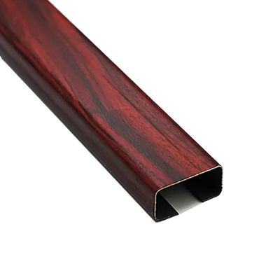 Decorative Cable Hider Stainless Steel Metal Cable Cover, Lamp Cable Cover,Cable Management Self Glues Antique Wire Hider, Cable Management Channel for Wall Floor, Cable Cover(Red Grain,2x1in/5x2.5cm)