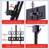 Adjustable Ceiling TV Mount Bracket for 26 60 Inch Flat Panel Televisions Tilt Swivel Max 400x400mm Adjustable Height Black TV Mount Stand with 2m Cable view 3