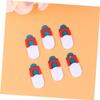 6pcs Webcam Cover Slider Protects Sticker for Webcam Protector Cool Stickers Cellphone Camera Cover Nail Stickers Stand Camera White view 4
