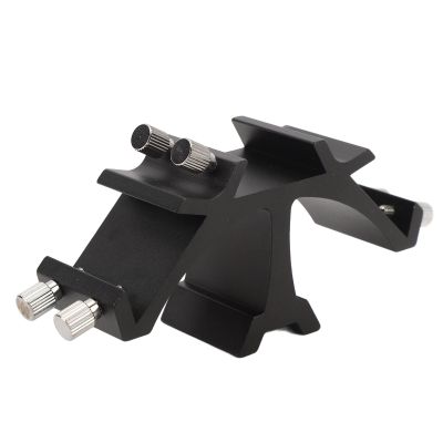 Triple Finder Scope Mount Bracket, 3-Slot Full Metal Dovetail Mounting Base for Astronomical Telescope, Black Aluminum Alloy Fixed Slots Rack