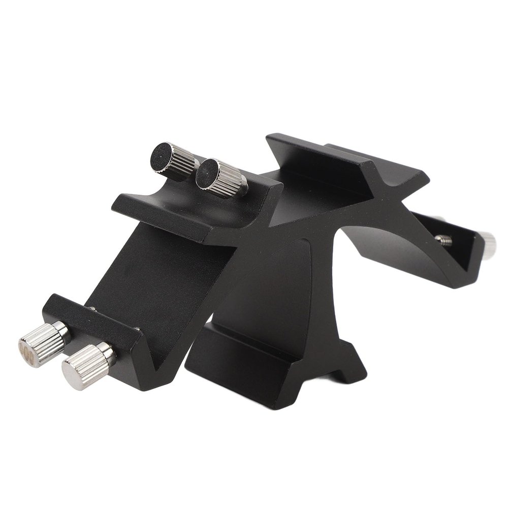 Triple Finder Scope Mount Bracket, 3-Slot Full Metal Dovetail Mounting Base for Astronomical Telescope, Black Aluminum Alloy Fixed Slots Rack
