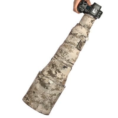 CHASING BIRDS Lens Camouflage Waterproof Coat for Canon RF 800mm F5.6 L is USM Rainproof Lens Protective Cover (Brown Grid)