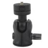 2 in 1 Mini Tripod Ball Head, 360 Degree Rotatable Camera Mount with 1/4in Screw, Compatible with Monopod Sliding Rail, Sturdy ABS Material, Adjustable Phone Clip for Shooting view 1