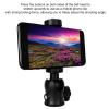 2 in 1 Mini Tripod Ball Head, 360 Degree Rotatable Camera Mount with 1/4in Screw, Compatible with Monopod Sliding Rail, Sturdy ABS Material, Adjustable Phone Clip for Shooting view 2