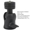 2 in 1 Mini Tripod Ball Head, 360 Degree Rotatable Camera Mount with 1/4in Screw, Compatible with Monopod Sliding Rail, Sturdy ABS Material, Adjustable Phone Clip for Shooting view 4