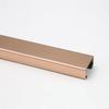 Decorative Cable Hider Stainless Steel Metal Cable Cover, Lamp Cable Cover,Cable Management Self Glues Antique Wire Hider, Cable Management Channel for Wall Floor, Cable Cover(Brushed Rose,0.6x0.4in/1 view 1