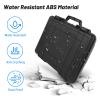 Mini Case, Hard Shell Precisely Cut EVA Foam Portable Satellite Carrying Travel Case with 9.8FT Car Charger to DC Power Cord, Ideal for RV, Outdoor, and Camping view 3