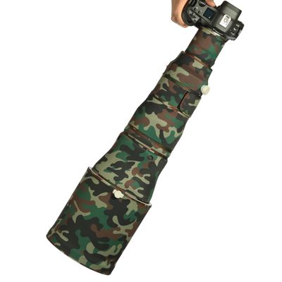 CHASING BIRDS Lens Camouflage Waterproof Coat for Canon RF 800mm F5.6 L is USM Rainproof Lens Protective Cover (Military Green Camouflage, with Extender RF 2X)