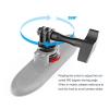 Adhesive Camera Helmet Mount, 360 Degree Rotation, Flexible Adhesive Pad Strong Adhesion Cameras Helmet Mount Metal for Various Camera Accessories, for Action 5 Pro Action 3 4 view 4