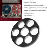 Empty Tape Reel for Reel to Reel Tape Recorder, 6 Hole, Aluminum Alloy, Empty Tape Reel Recording Sound Takeup Reel, Compatible with for NAGRA (Black) view 3