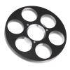 Empty Tape Reel for Reel to Reel Tape Recorder, 6 Hole, Aluminum Alloy, Empty Tape Reel Recording Sound Takeup Reel, Compatible with for NAGRA (Black) view 4
