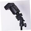 jojofuny Flash Mount Bracket with Pitch for DSLR Cameras Lightweight Swivel Stand for Speedlight and Umbrellas Compatibility for Photography Setup view 3