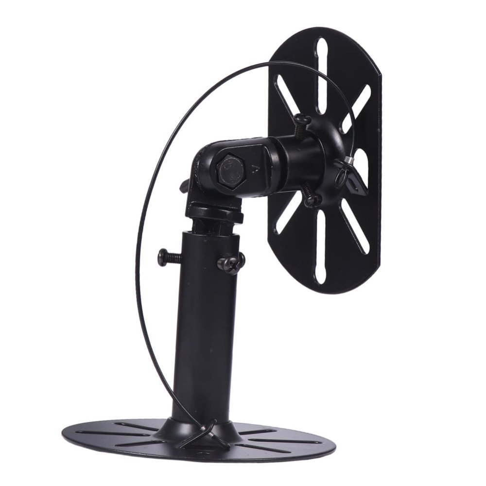 Angoily 2pcs Speaker Wall Mount Rack with Gear Bite Design Hanging Bracket for Ktv Surrounding Wall Hanger for Home and Bar Use Black