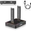 SUITOK M.2 Duplicator Cloner Dual-Bay Offline USB C to NVMe SATA Dock Station, 20Gbps M2 Reader for Both (M Key, B+M Key) PCIE NGFF Docking, Size for 22110 2280 2260 2242 2230 Enclosure - STK03 view 1
