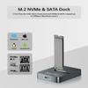 SUITOK M.2 NVMe SATA SSD External Reader Adapter to USB C, 10Gbps Aluminum view 2