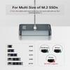 SUITOK M.2 NVMe SATA SSD External Reader Adapter to USB C, 10Gbps Aluminum view 3