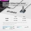 SUITOK M.2 NVMe SATA SSD External Reader Adapter to USB C, 10Gbps Aluminum view 4