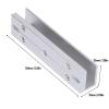 Aluminum Alloy U Shape Bracket, 180KG 350lbs Magnetic Lock, Frameless Glass Door, for Frameless Glass Door view 2