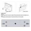 Aluminum Alloy U Shape Bracket, 180KG 350lbs Magnetic Lock, Frameless Glass Door, for Frameless Glass Door view 4