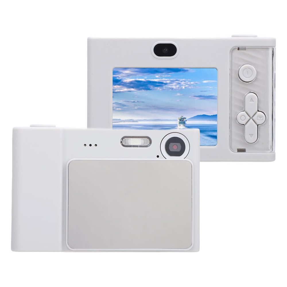 48MP Digital Camera, 1080P HD Compact Digital Camera with 8X Zoom, Anti Shake Small Travel CCD Camera with 2.4in Screen for Teens (No Memory Card)