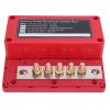 GLOGLOW Busbar Terminal Block, DC48V 300A M8 X 5 Power Distribution Block with Brass Terminal for Vehicles Boats RVs, Ideal for 12 to 48V Custom Vehicles or Relocating (Red: Positive view 3