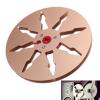 1/4 7 Inch Nab Aluminum Metal Reel, 8 Holes Empty Take Up Reel to Reel Small Hub, Universal Open Reel Audio Takeup Reel for Reel to Reel Recorder (Gold) view 4