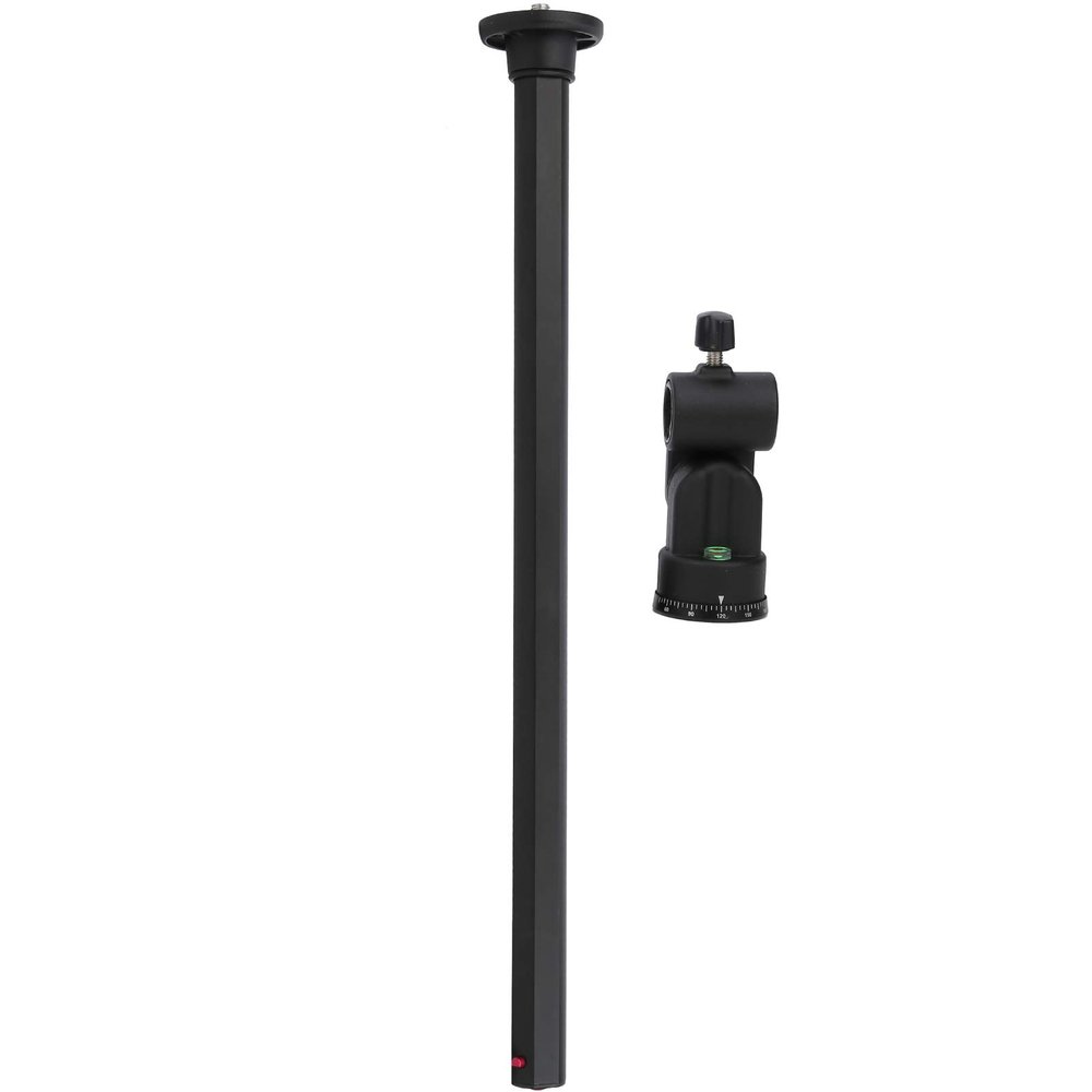 Axis Extension Crossbar for Overhead Shot, 360 Rotatable and 180 Tilt Adjustable, Sturdy Aluminum Alloy Construction, 2 5kg Load Capacity, Compatible with 3/8 Screw Interface