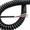 MOOIOO Spring Spiral Cable Line Wire, Cable Cord, 24AWG Coiled Power Spring Cable 9 Core Spiral Telescopic Pure Copper High Elastic Wire Sheath Cable Spiral Extension(Stretch 1.25 Meter) view 2