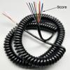 MOOIOO Spring Spiral Cable Line Wire, Cable Cord, 24AWG Coiled Power Spring Cable 9 Core Spiral Telescopic Pure Copper High Elastic Wire Sheath Cable Spiral Extension(Stretch 1.25 Meter) view 4