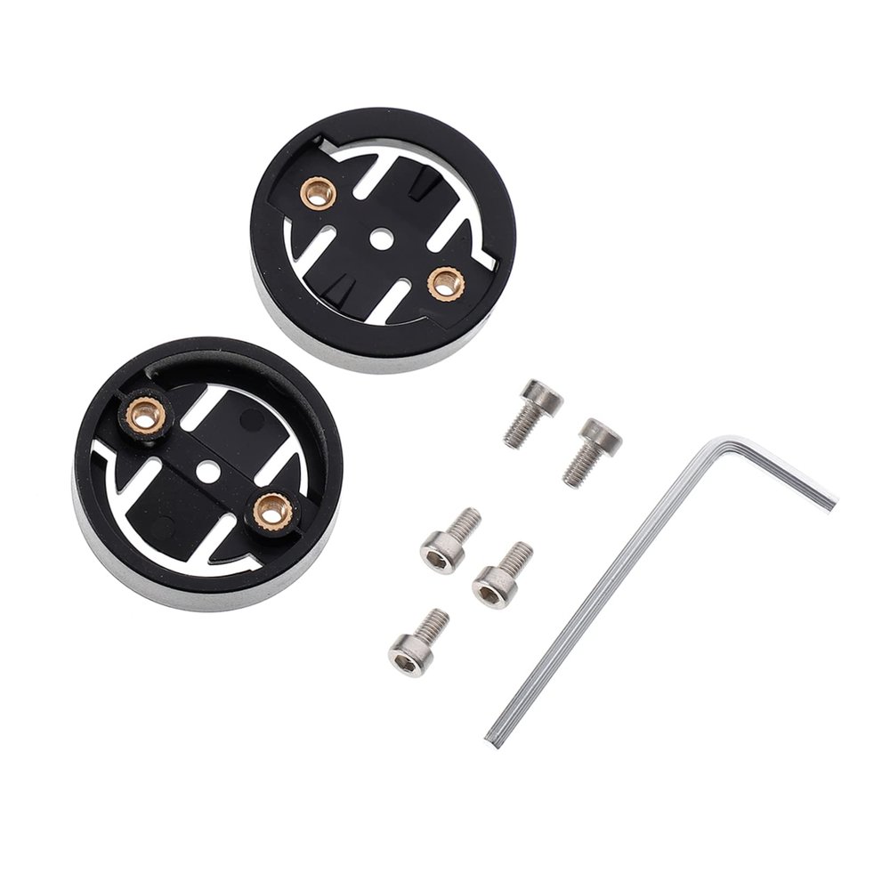 balacoo 2pcs Bike Computer Mount Adapter Stable Replacement Base for Cycling Accessories Easy to Install with Screws Compatible with Road Bikes Cyclists