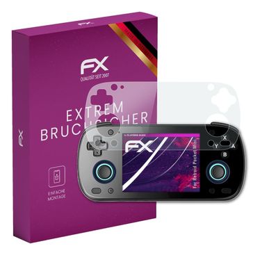atFoliX Plastic Glass Protective Film compatible with Retroid Pocket Mini, 9H Hybrid-Glass FX Screen Protector