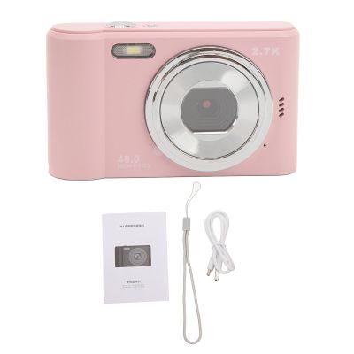 44MP Compact Digital Camera, 2.7K Video HD Point and Shoot Camera, 8X Digital Zoom, Auto Focus, 2.4 Inch IPS Screen, Easy Vlogging for Students