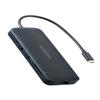 Elecom DST-W10 8 in 1 PD100W HDMI 4K/60Hz Docking Station USB 10Gbps USB 3.2 (Gen2) Ultra Fast Data Transfer Navy view 1