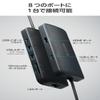 Elecom DST-W10 8 in 1 PD100W HDMI 4K/60Hz Docking Station USB 10Gbps USB 3.2 (Gen2) Ultra Fast Data Transfer Navy view 2