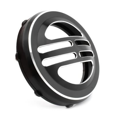 GZYF CNxinn10 Horn Decorative Cover Cap Chrome&Black Aluminium for Model Bobber Motorbike