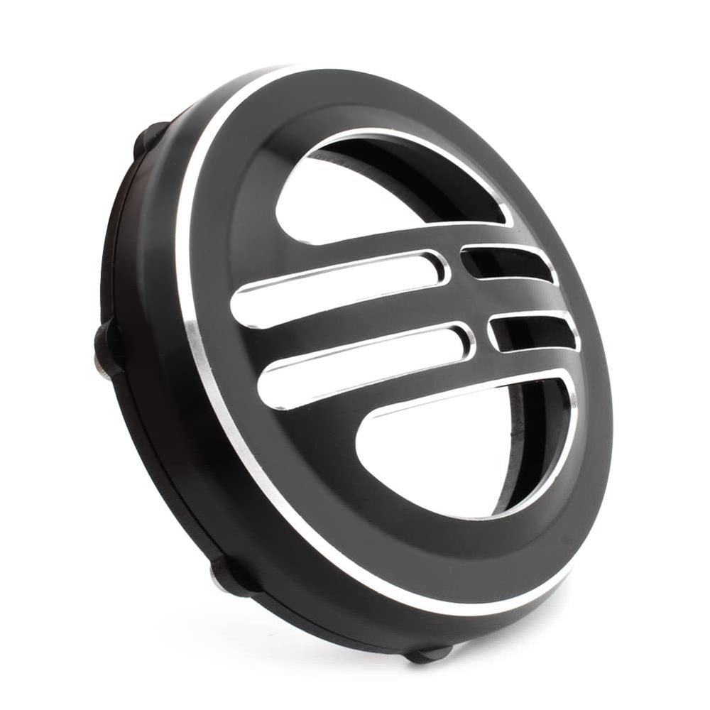 GZYF CNxinn10 Horn Decorative Cover Cap Chrome&Black Aluminium for Model Bobber Motorbike