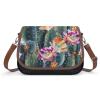 Blooming Green Laptop Tote Bag Leather Computer Bags Lined Shoulder Purse Purses And Handbags Business Office Work Bag Top Handle Handbag for Women view 1