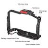Aluminum Camera Protective Cage Rig Frame Housing Cold Shoe Mount 1/4'' Screw Hole Compatible with Nikon Z6III, Z6II Camera view 3